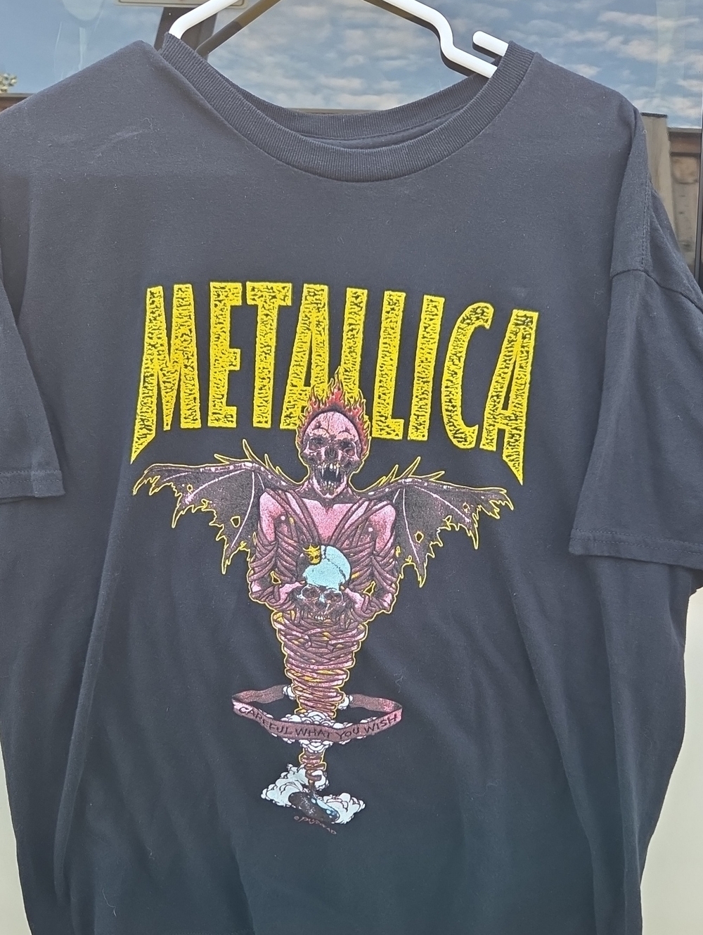Metallica Black Short Sleeve Graphic Tee - Yellow Logo